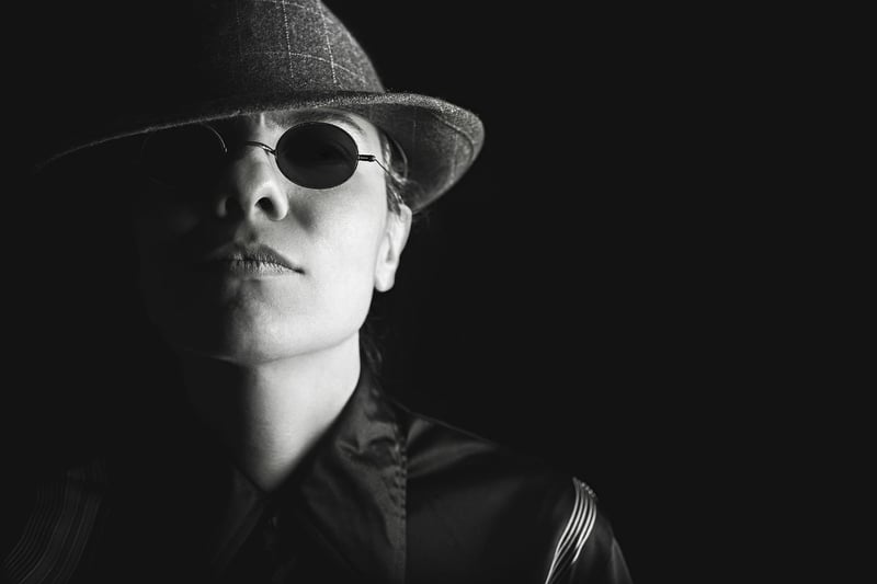 Detective with magnifying glass